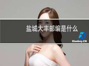 盐城大丰邮编是什么