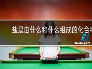 盐是由什么和什么组成的化合物