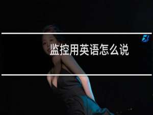 监控用英语怎么说