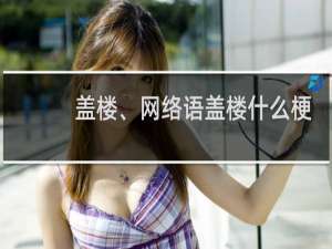 盖楼、网络语盖楼什么梗