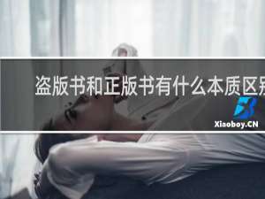 盗版书和正版书有什么本质区别