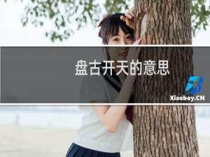 盘古开天的意思