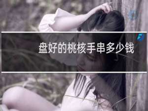 盘好的桃核手串多少钱