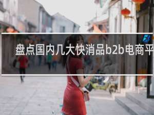 盘点国内几大快消品b2b电商平台