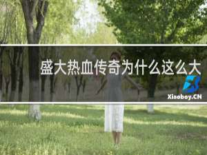 盛大热血传奇为什么这么大