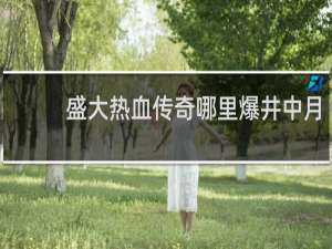 盛大热血传奇哪里爆井中月