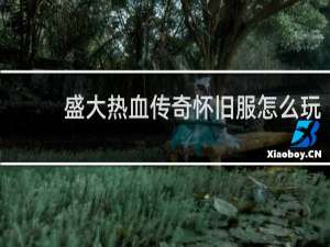 盛大热血传奇怀旧服怎么玩