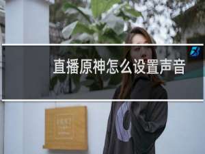 直播原神怎么设置声音
