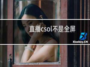 直播csol不是全屏