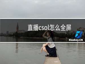 直播csol怎么全屏