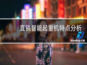 直销智能起重机特点分析