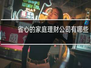 省心的家庭理财公司有哪些
