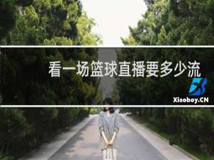 看一场篮球直播要多少流量