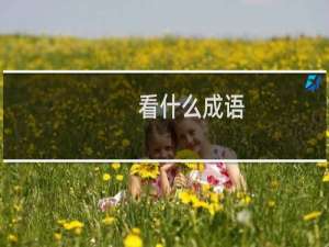 看什么成语