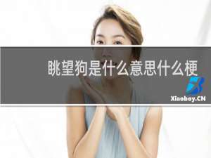 眺望狗是什么意思什么梗