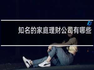 知名的家庭理财公司有哪些
