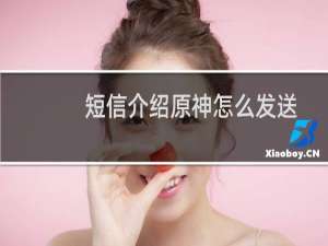 短信介绍原神怎么发送