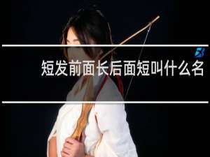 短发前面长后面短叫什么名