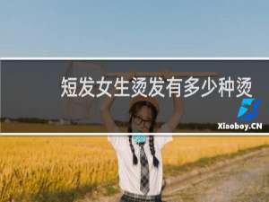 短发女生烫发有多少种烫