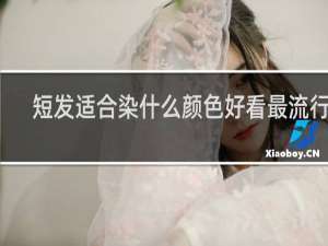 短发适合染什么颜色好看最流行男