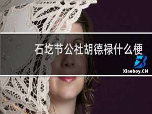 石圪节公社胡德禄什么梗？什么梗