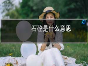 石砼是什么意思（石人工砼是什么字）