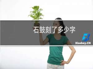 石鼓刻了多少字