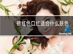 砖红色口红适合什么肤色