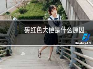 砖红色大便是什么原因