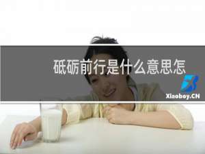 砥砺前行是什么意思怎么理解（砥砺前行是什么意思）