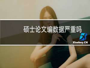 硕士论文编数据严重吗