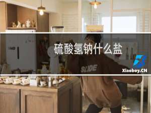 硫酸氢钠什么盐