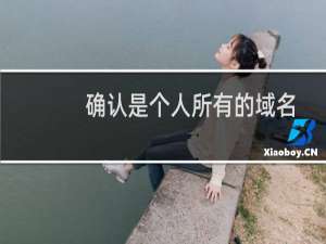 确认是个人所有的域名，想联系客服手工处理