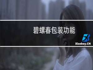 碧螺春包装功能