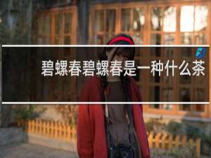 碧螺春碧螺春是一种什么茶