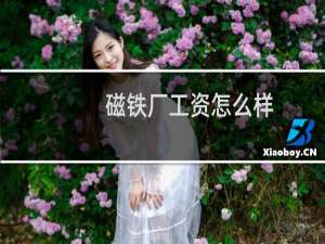 磁铁厂工资怎么样