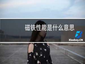 磁铁性能是什么意思