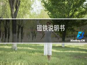 磁铁说明书