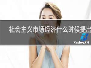 社会主义市场经济什么时候提出的