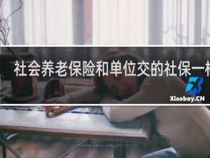 社会养老保险和单位交的社保一样吗