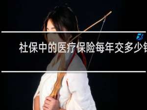 社保中的医疗保险每年交多少钱