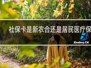 社保卡是新农合还是居民医疗保险