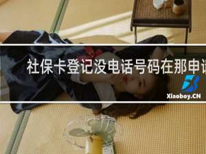 社保卡登记没电话号码在那申请