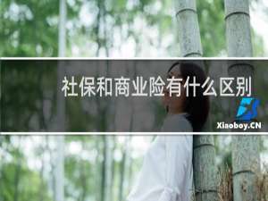 社保和商业险有什么区别