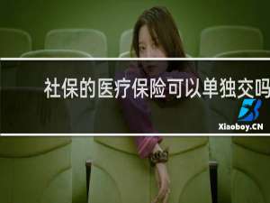 社保的医疗保险可以单独交吗