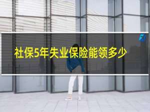 社保5年失业保险能领多少