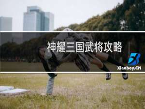 神耀三国武将攻略