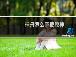 神舟怎么下载原神