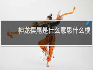 神龙摆尾是什么意思什么梗