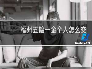 福州五险一金个人怎么交